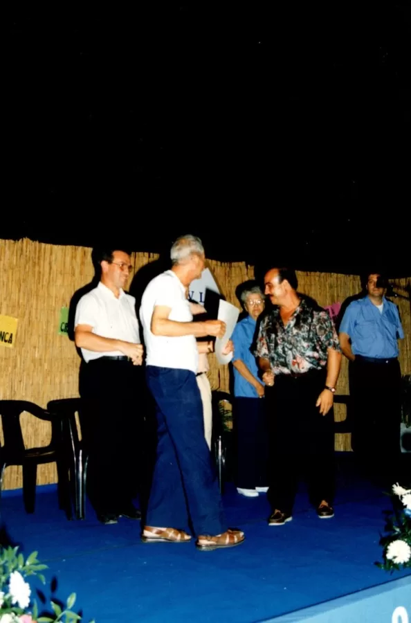 Andora 1995 premiazione militi trentessimo anniversario della fondazione